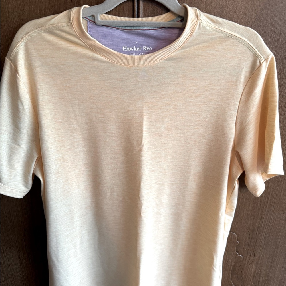 Hawker Rye Mens M Soft Touch T-Shirt Yellow Heather